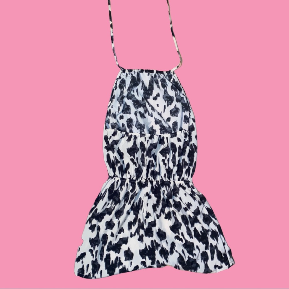 Black and white print jumper